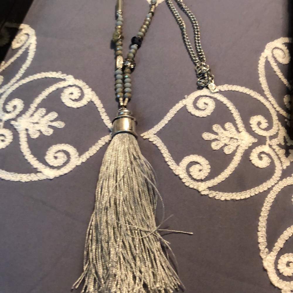 Long tassel necklace
